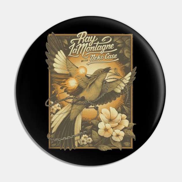 Bird Flower Pin by MicroStar