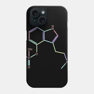 Psilocybin Kawaii Pastel Rainbow Molecule Phone Case