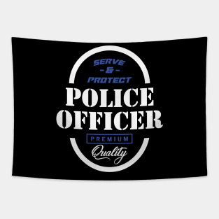 Police Officer Tapestry