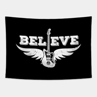 Believe Guitar Wings Offset Style Electric Guitar Tapestry