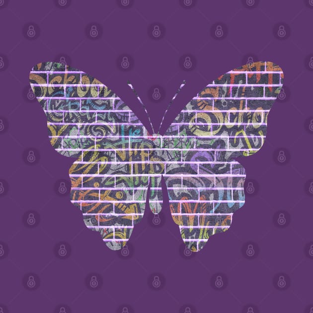 Graffiti Wall Butterfly by KayBee Gift Shop