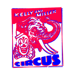 Circus - Poster Elephant and Clown T-Shirt