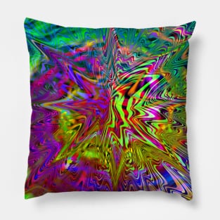 Abstract Digital Grunge Texture Pillow