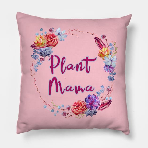 Plant Mom Pillow by MuseMints