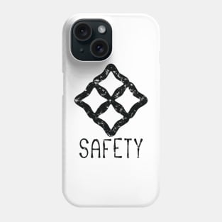 Africa Sankofa Adinkra Symbol "Safety" Black. Phone Case