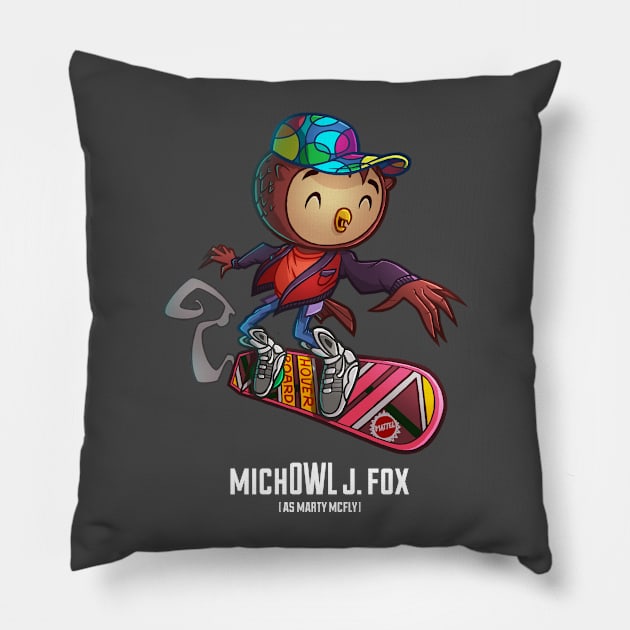 Mich-OWL J Fox Pillow by RemcoBakker