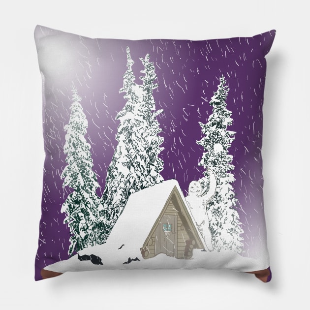 yeti Pillow by justduick