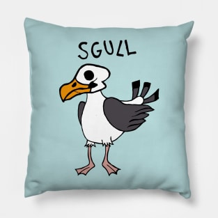 Seagull Sgull / Skull Pillow