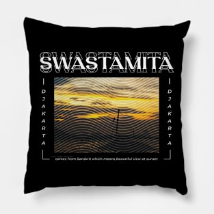 Streetwear with sanskrit Pillow