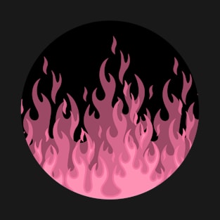 Ash Pink flames T-Shirt