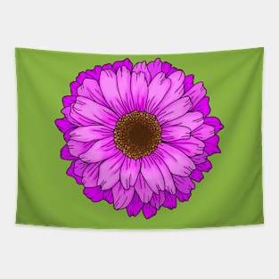 Fuchsia Purple Pink Big Flower Tapestry