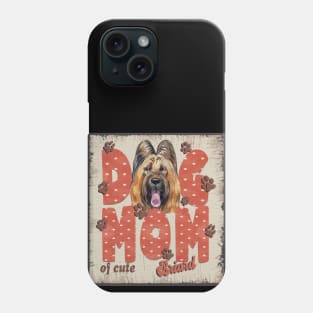 Dog Mom Of Cute Briard Phone Case