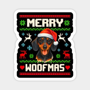 Dachshund Dog Christmas Pet Lover Xmas Magnet