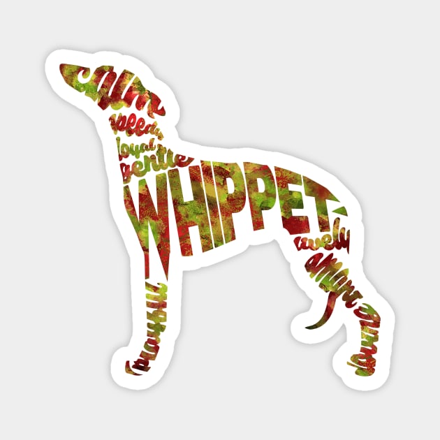 Whippet Magnet by inspirowl