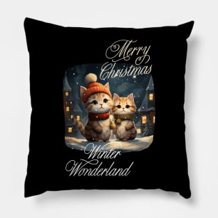 cats xmas Pillow