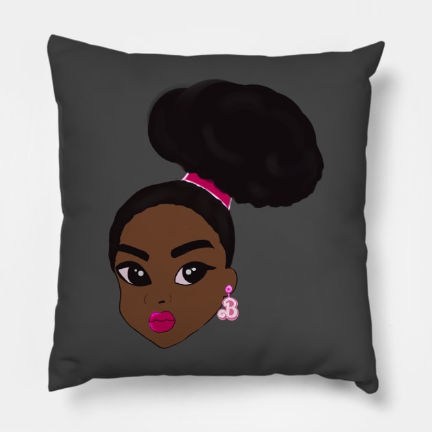 Afro Barbie Pillow by byEstherReid