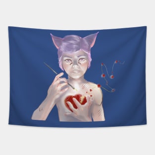 Stitch a broken heart Tapestry