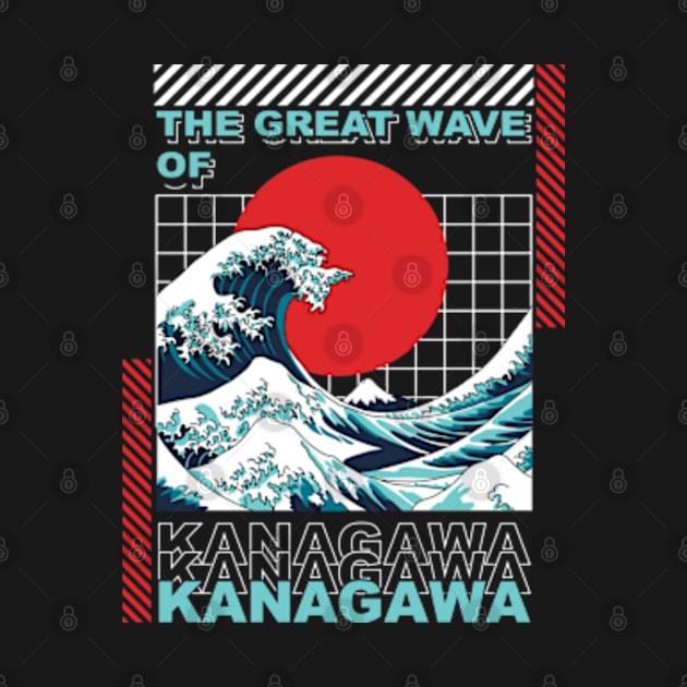 The Great Wave Of Kanagawa by Graffitees