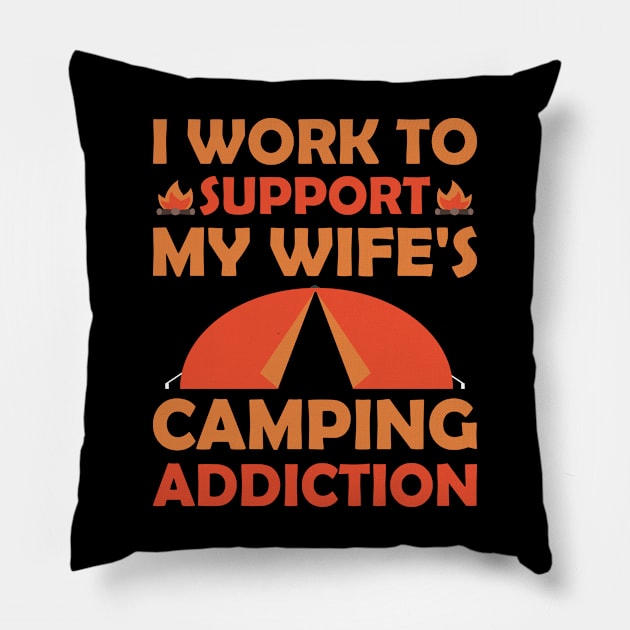 Camping 7 Support Pillow by Hudkins