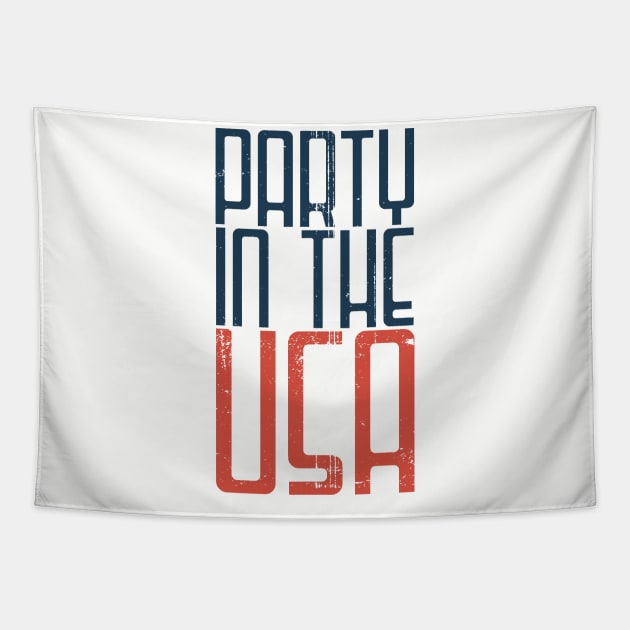 July 4th day ~ Party in the USA ~ Original Party Tapestry by Icrtee