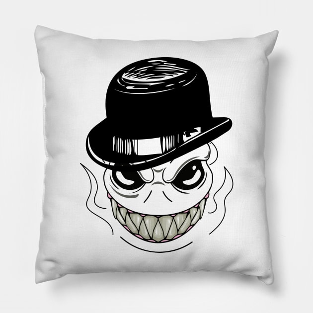 Deadly smile Pillow by Lolebomb