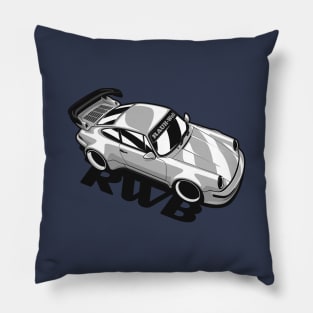 Silver Custom 911 RWB Widebody Pillow