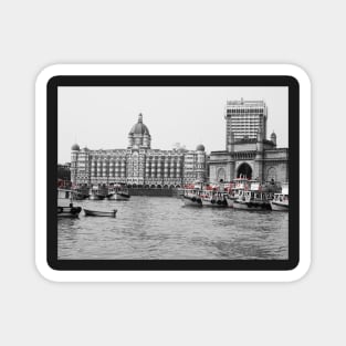 Gateway of India in Black N White Magnet