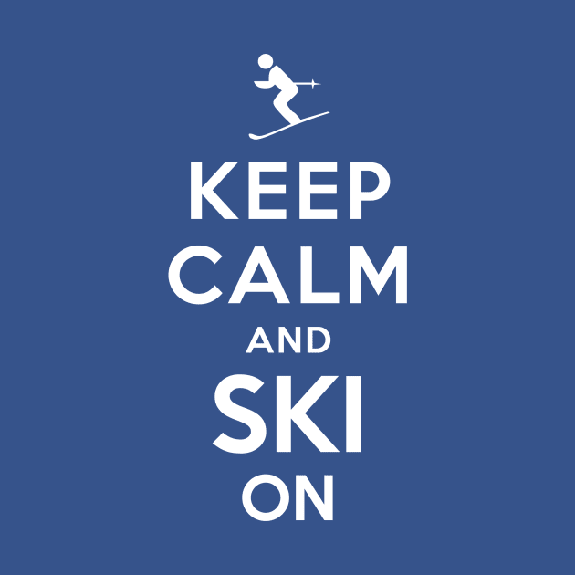 Keep Calm and Ski On by YiannisTees