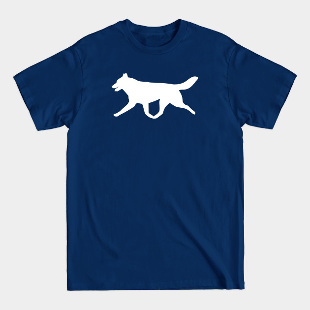 Discover Siberian Husky White Silhouette - Siberian Husky White Silhouette - T-Shirt