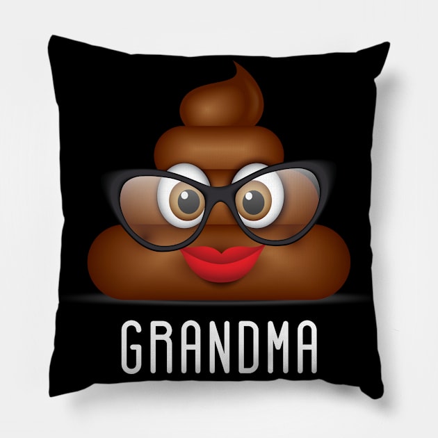 Grandma Poop Family Matching Pillow by LotusTee