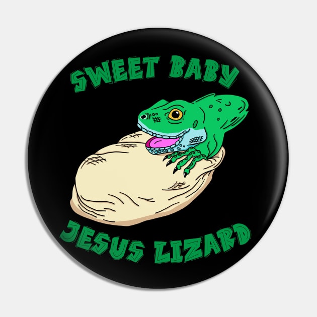 Sweet Baby Jesus Lizard Pin by SNK Kreatures