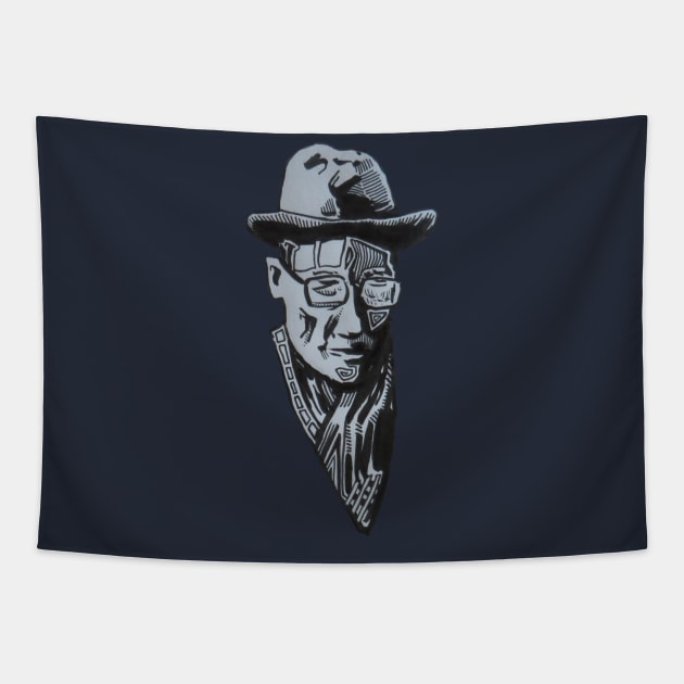 William S.Burroughs Tapestry by AndersHoberg