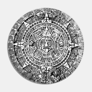 Aztec calendar Pin