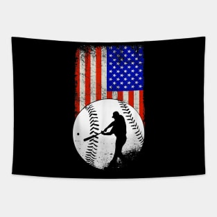 Baseball Team Gift Patriotic USA 4th of July Tapestry