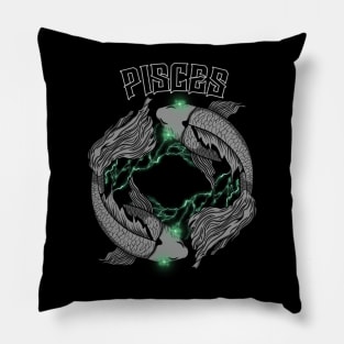 Lightning Pisces (Green) Pillow