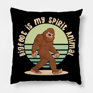 Bigfoot Is My Spirit Animal Pillow