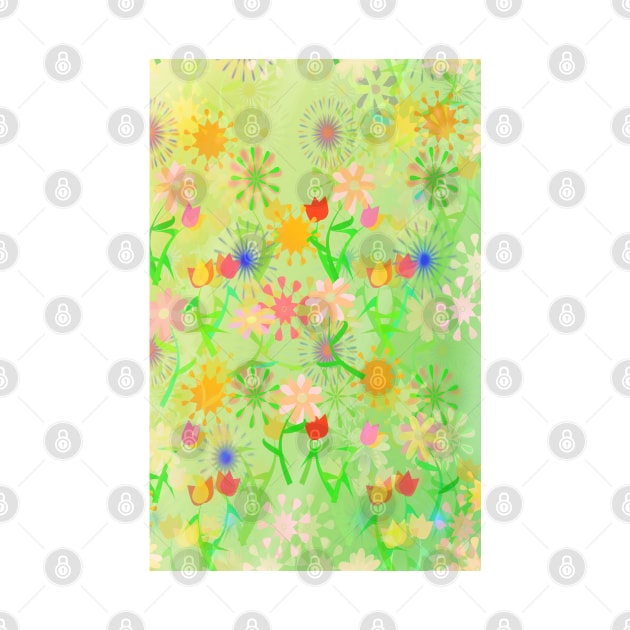 Spring Riot Pattern by RoxanneG