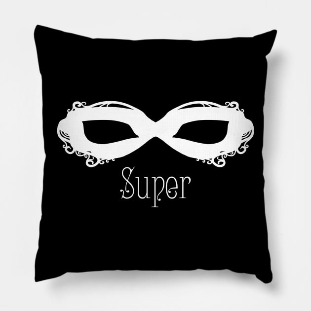 White Masque - Super Pillow by Thedustyphoenix