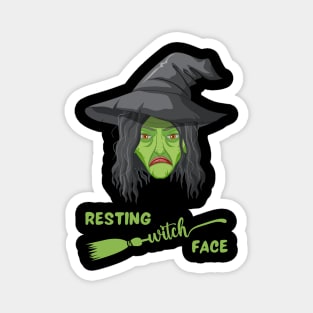 Resting Witch Face - Halloween Pun Magnet