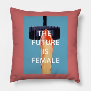 Future is Female Vintage Design Pillow