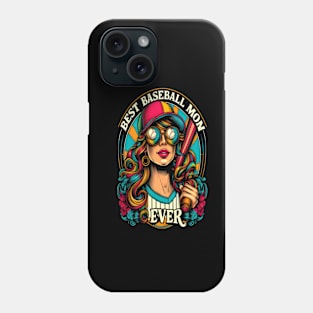 Swinging for the Stars Best Baseball Mom Phone Case