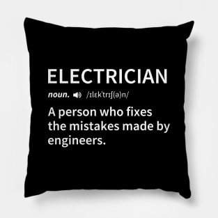 Electrician Definition Gift Pillow