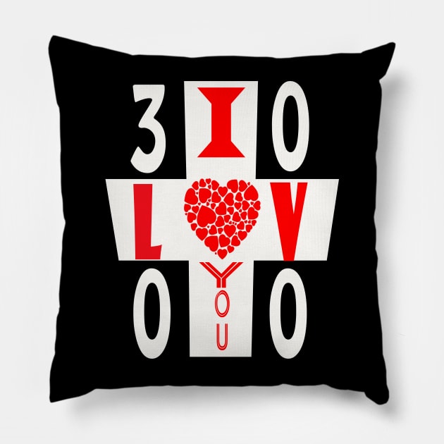 I love you 3000 / 2020 Pillow by elmouden123