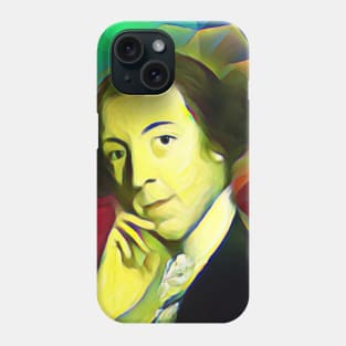 Horace Walpole Colourful Portrait | Horace Walpole Artwork 7 Phone Case