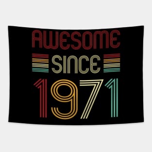 Vintage Awesome Since 1971 Tapestry