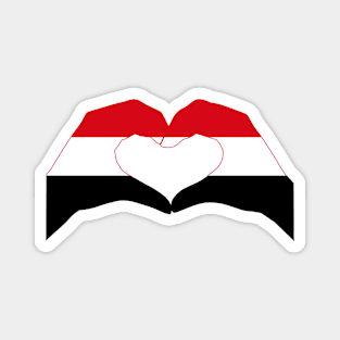 We Heart Yemen Patriot Series Magnet