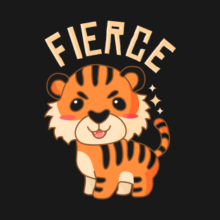Kawaii Fierce Tiger Cub T-Shirt