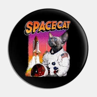 Space Cat Sphynx Pin