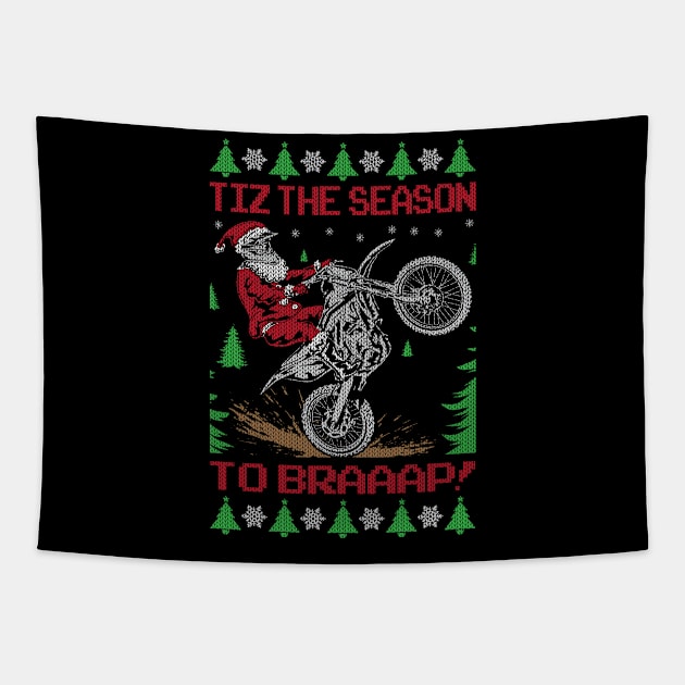 TIZ THE SEASON TO BRAAAP Tapestry by OffRoadStyles