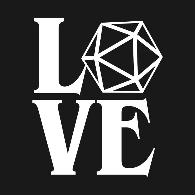 Polyhedral D20 Love by gam1ngguy